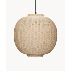 Lampara De Techo Artesanal De Ratan Chand