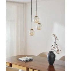 Lampara De Techo Cluster De Vidrio Amora