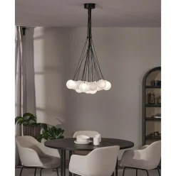 Lampara De Techo Cluster De Vidrio Lyna