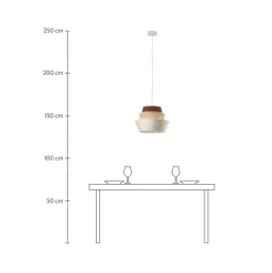 Lampara De Techo Con Tejido Vienes Klea