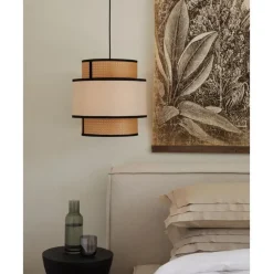 Lampara De Techo Con Tejido Vienes Vienna