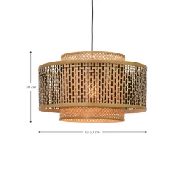 Lampara De Techo De Bambu Bhutan