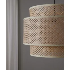 Lampara De Techo De Diseno De Bambu Finja