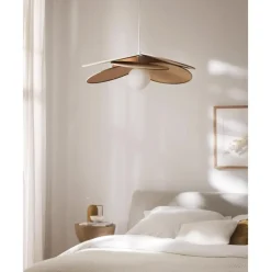 Lampara De Techo De Fibras Naturales Milani