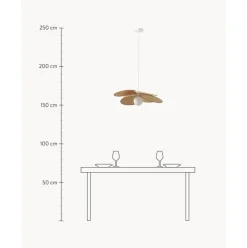 Lampara De Techo De Fibras Naturales Milani