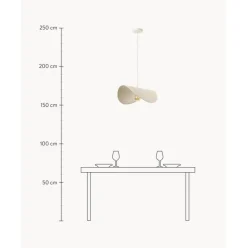 Lampara De Techo De Lino De Diseno Kenzie