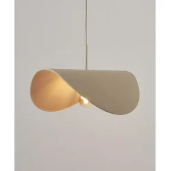 Lampara De Techo De Lino De Diseno Kenzie