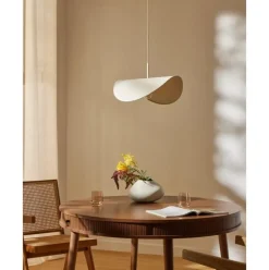 Lampara De Techo De Lino De Diseno Kenzie