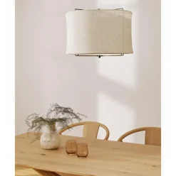 Lampara De Techo De Lino Clouds