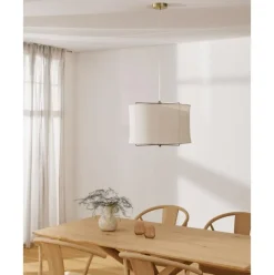 Lampara De Techo De Lino Clouds