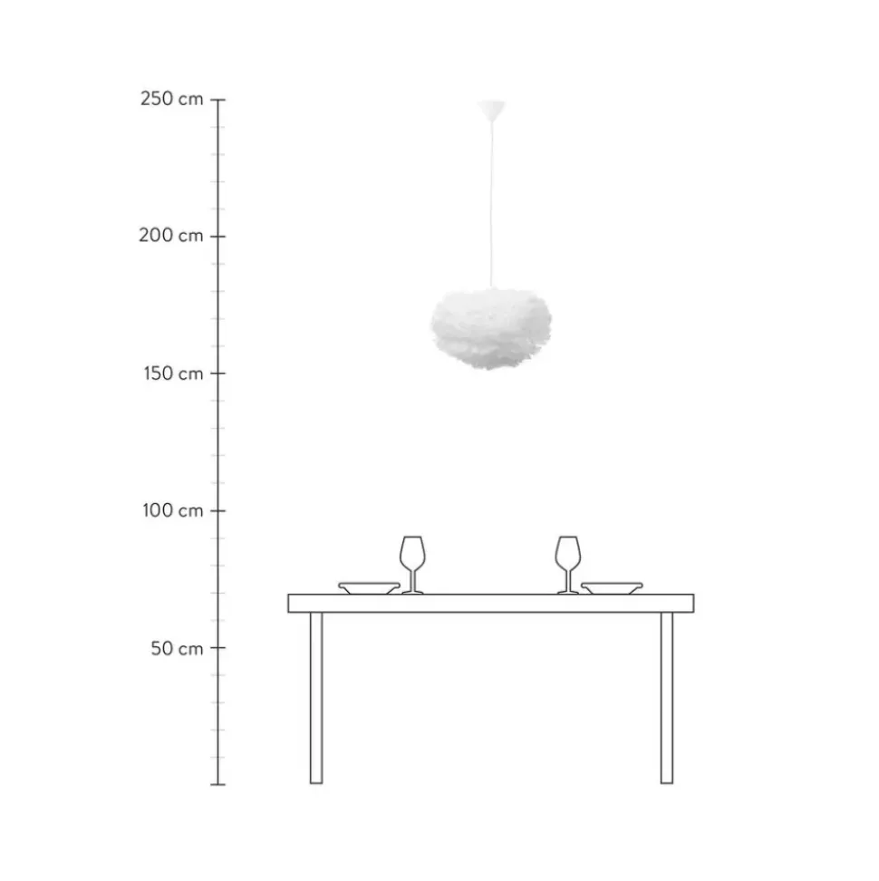 Lampara De Techo De Plumas Eos