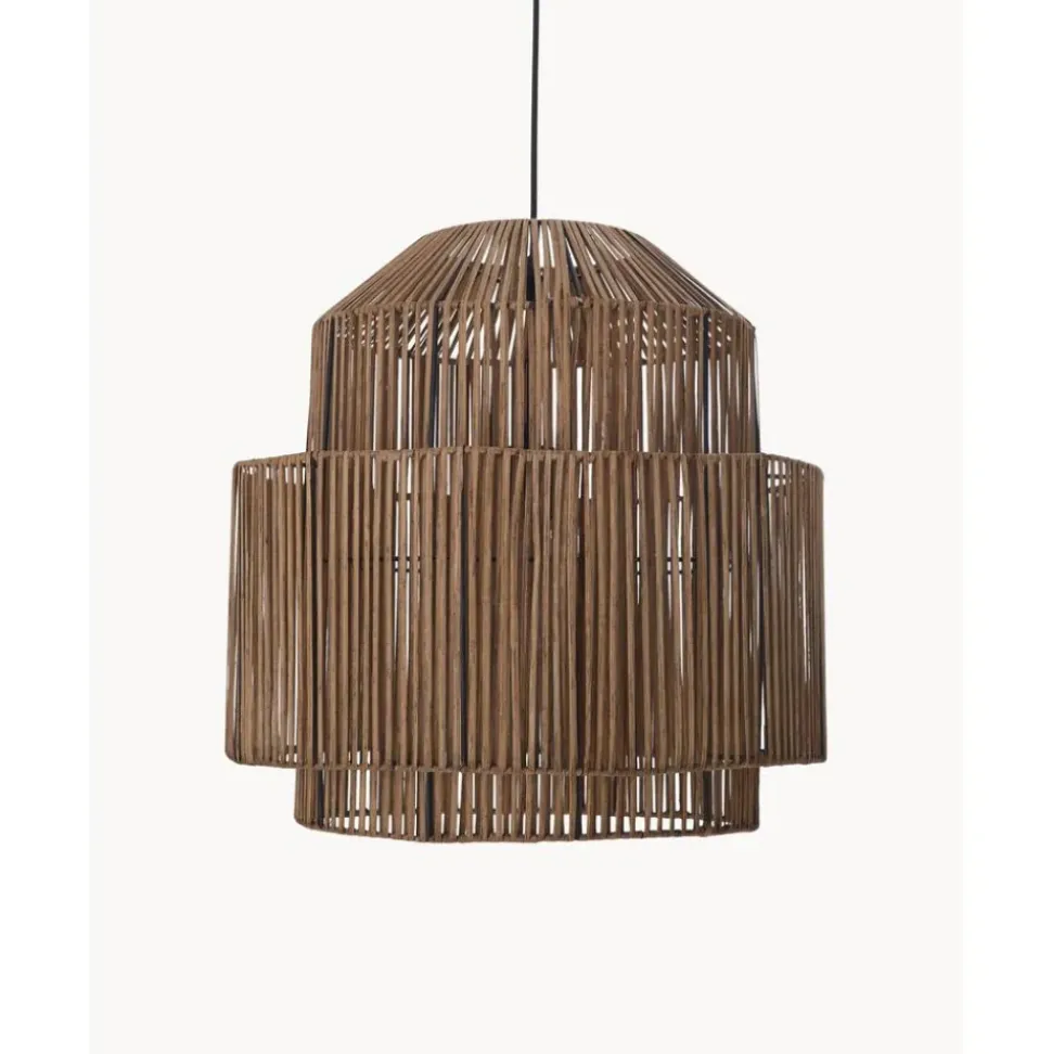 Lampara De Techo De Ratan Emelee