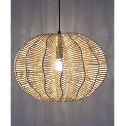 Lampara De Techo De Ratan Ufe