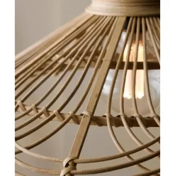 Lampara De Techo De Ratan Balie