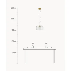 Lampara De Techo De Vidrio Emmi