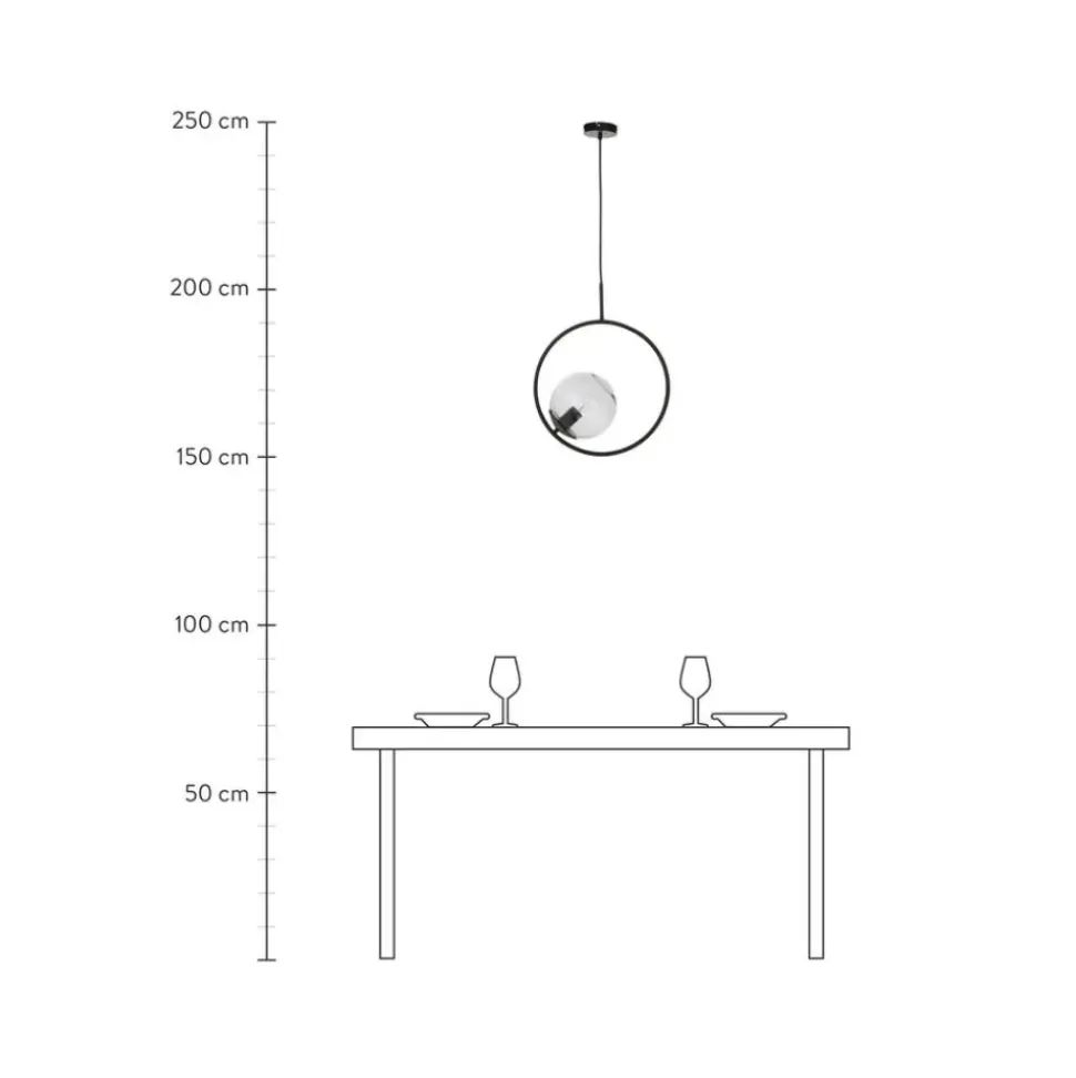 Lampara De Techo De Vidrio Chloe