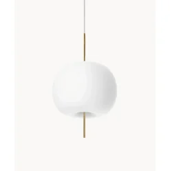 Lampara De Techo De Vidrio Soplado Artesanalmente Regulable Kushi