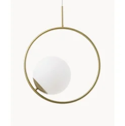 Lampara De Techo De Vidrio Opalino Chloe