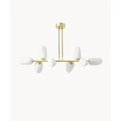 Lampara De Techo De Vidrio Opalino Lilja