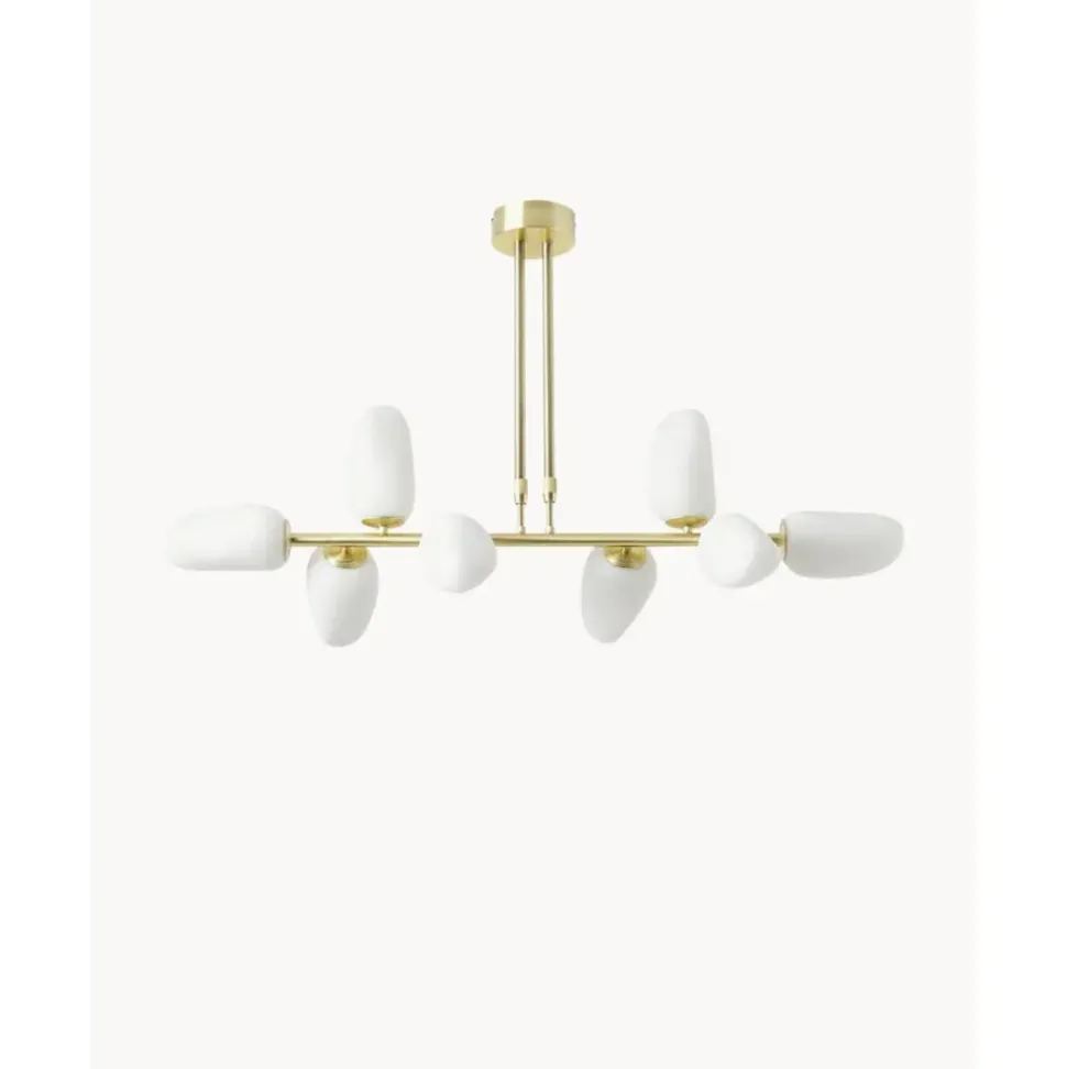 Lampara De Techo De Vidrio Opalino Lilja