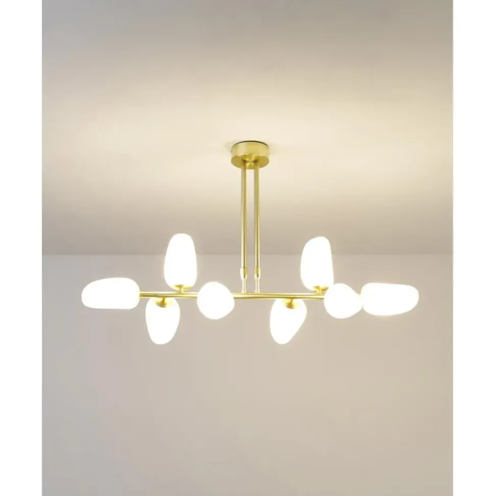 Lampara De Techo De Vidrio Opalino Lilja