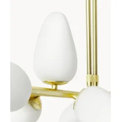 Lampara De Techo De Vidrio Opalino Lilja