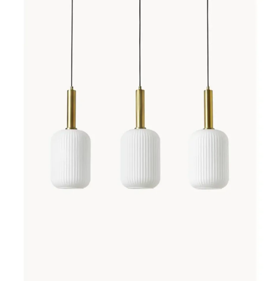 Lampara De Techo De Vidrio Opalino Candela