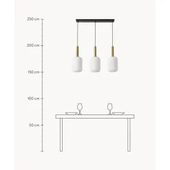 Lampara De Techo De Vidrio Opalino Candela