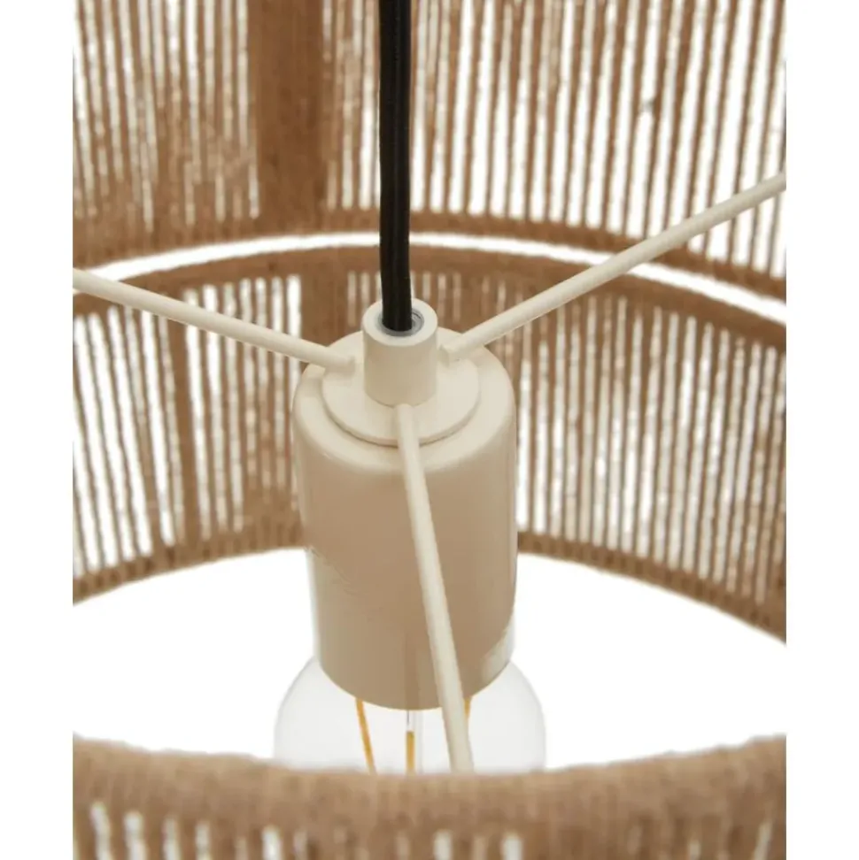 Lampara De Techo De Yute Cecillia