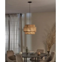 Lampara De Techo De Yute Cecillia