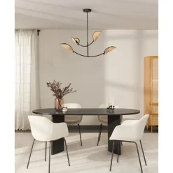 Lampara De Techo Grande Con Tejido Vienes Freja