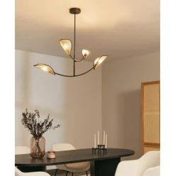 Lampara De Techo Grande Con Tejido Vienes Freja