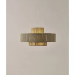 Lampara De Techo Grande De Lino Lace