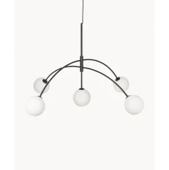 Lampara De Techo Grande De Vidrio Opalino Heaven