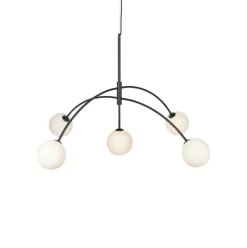 Lampara De Techo Grande De Vidrio Opalino Heaven