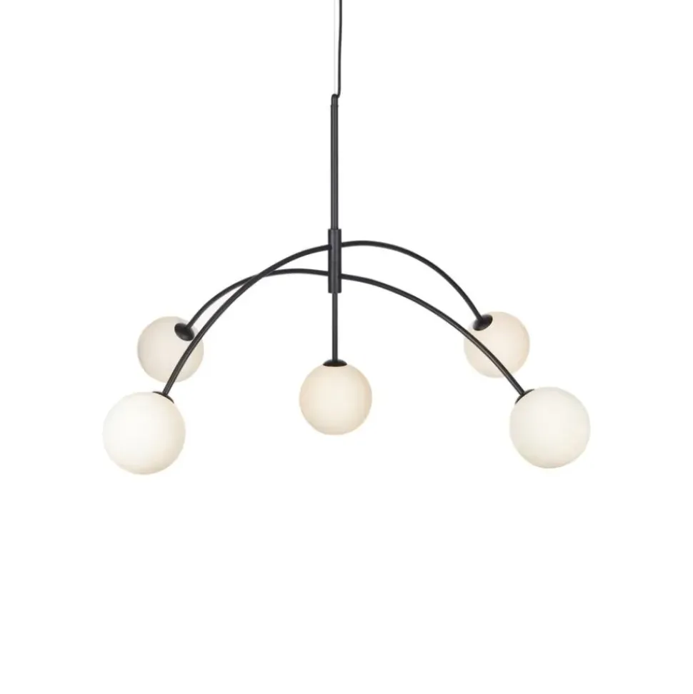 Lampara De Techo Grande De Vidrio Opalino Heaven