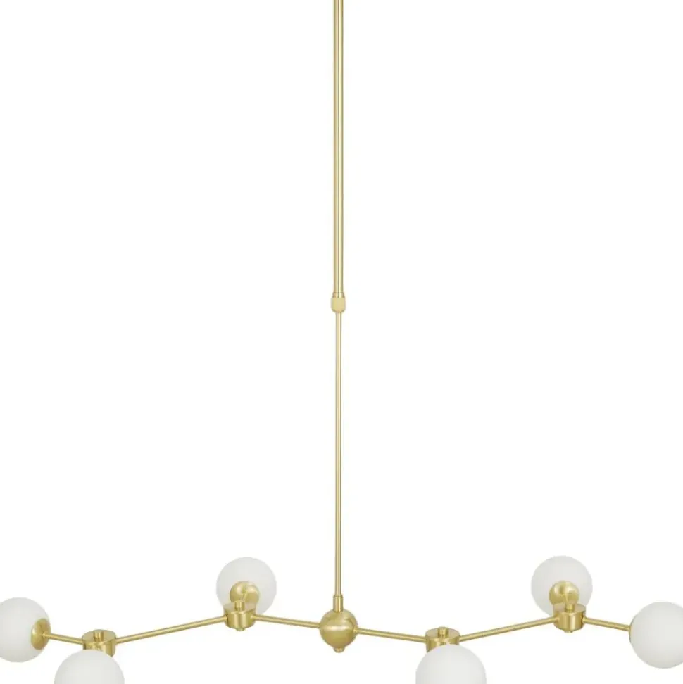 Lampara De Techo Grande De Vidrio Opalino Aurelia