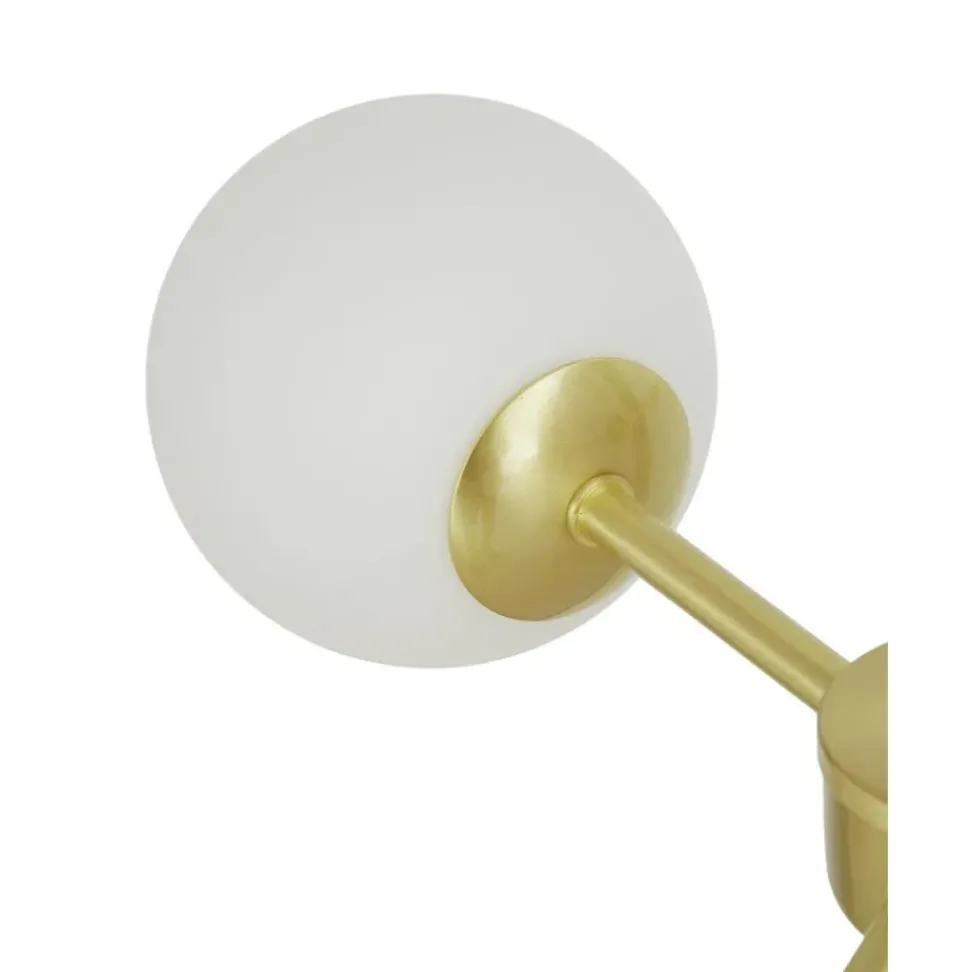 Lampara De Techo Grande De Vidrio Opalino Aurelia