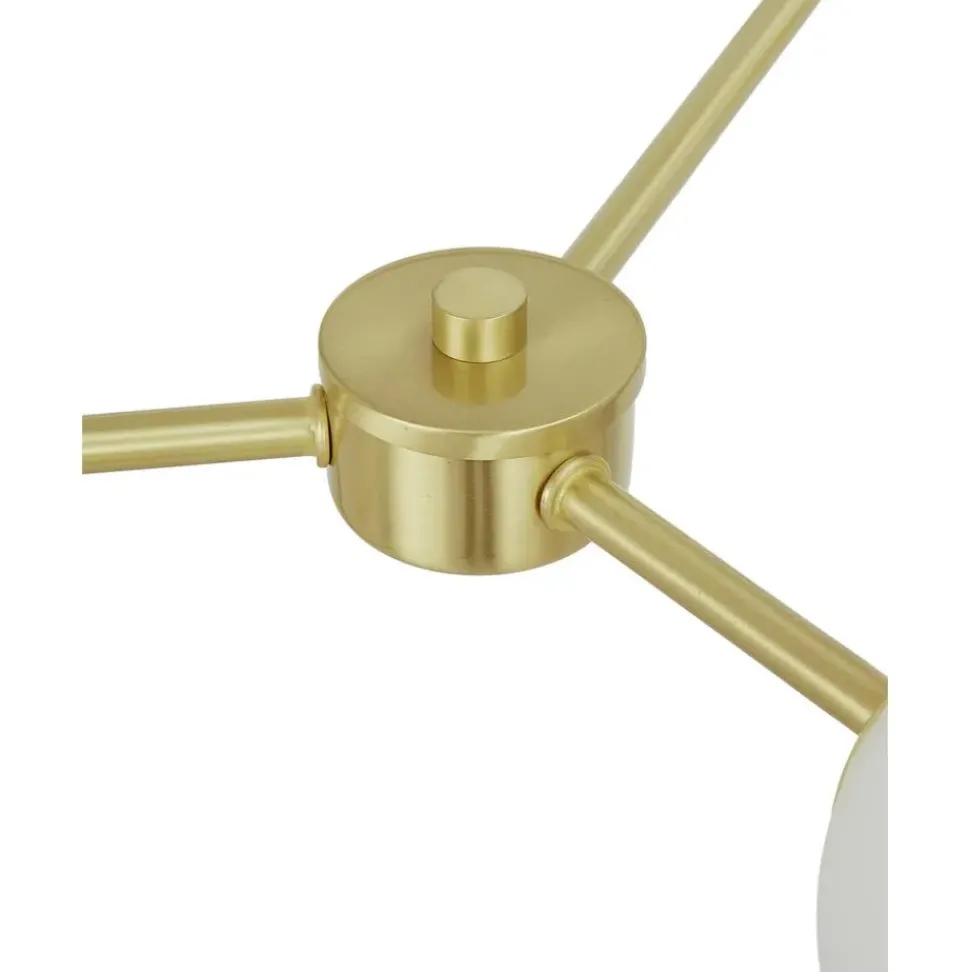 Lampara De Techo Grande De Vidrio Opalino Aurelia