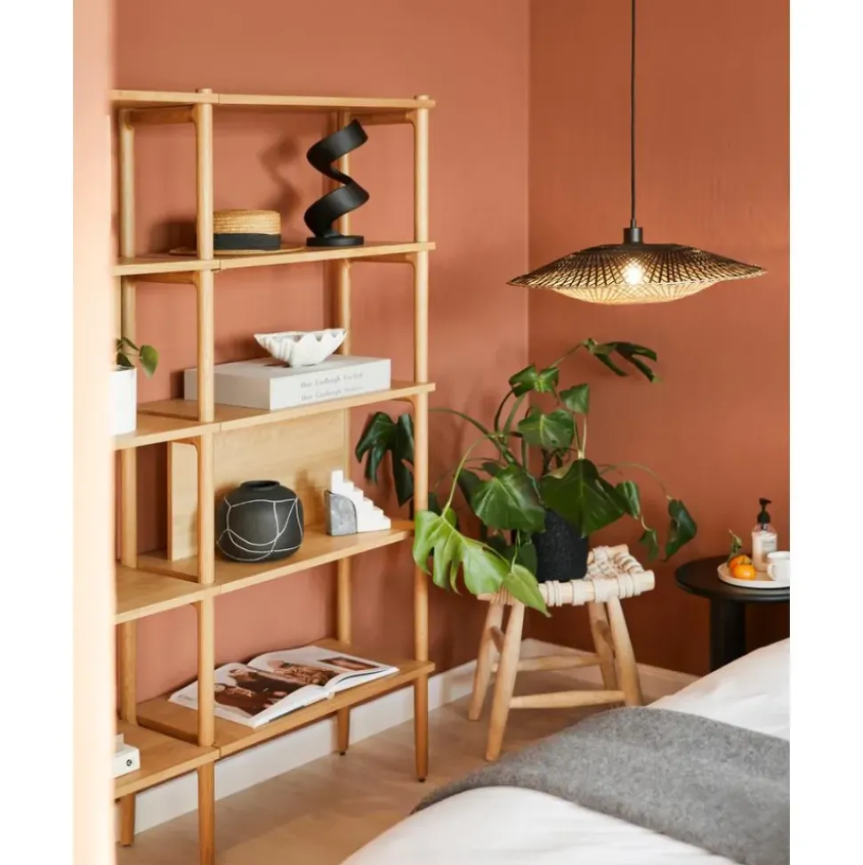 Lampara De Techo Grande De Bambu Kalimantan