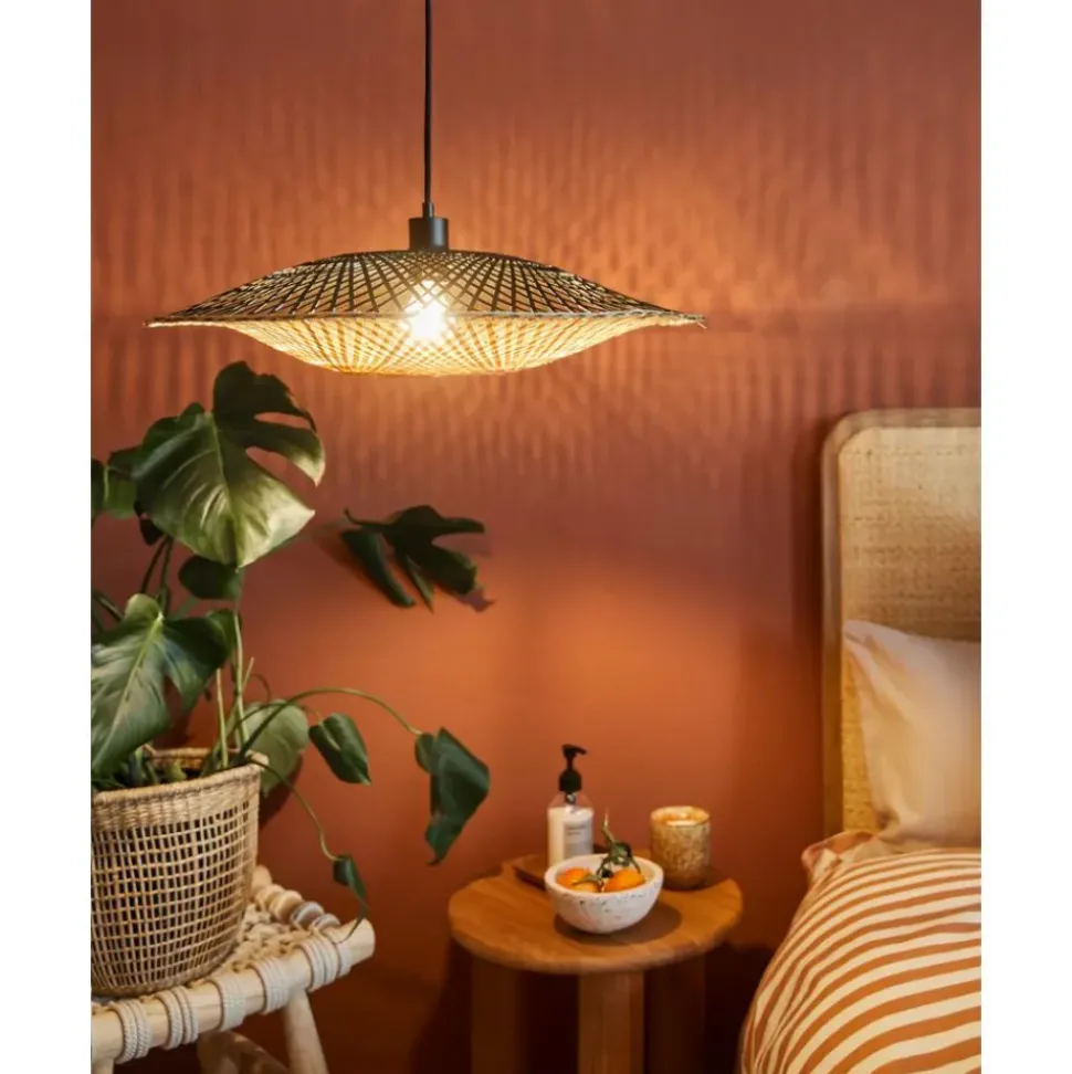 Lampara De Techo Grande De Bambu Kalimantan