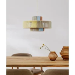 Lampara De Techo Grande De Lino Lace