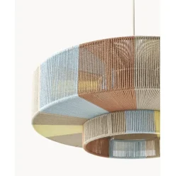 Lampara De Techo Grande De Lino Lace