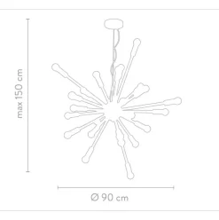 Lampara De Techo Grande Spike