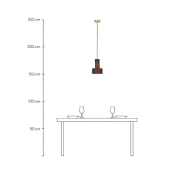 Lampara De Techo Pequena De Vidrio Flowy