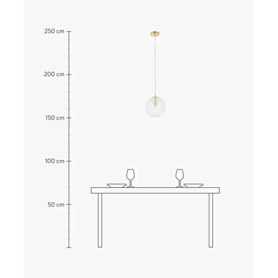 Lampara De Techo Pequena De Vidrio Lorna