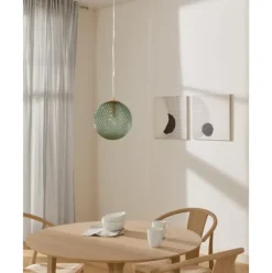 Lampara De Techo Pequena De Vidrio Lorna