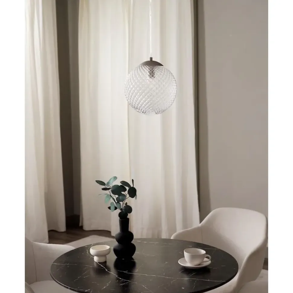 Lampara De Techo Pequena De Vidrio Lorna