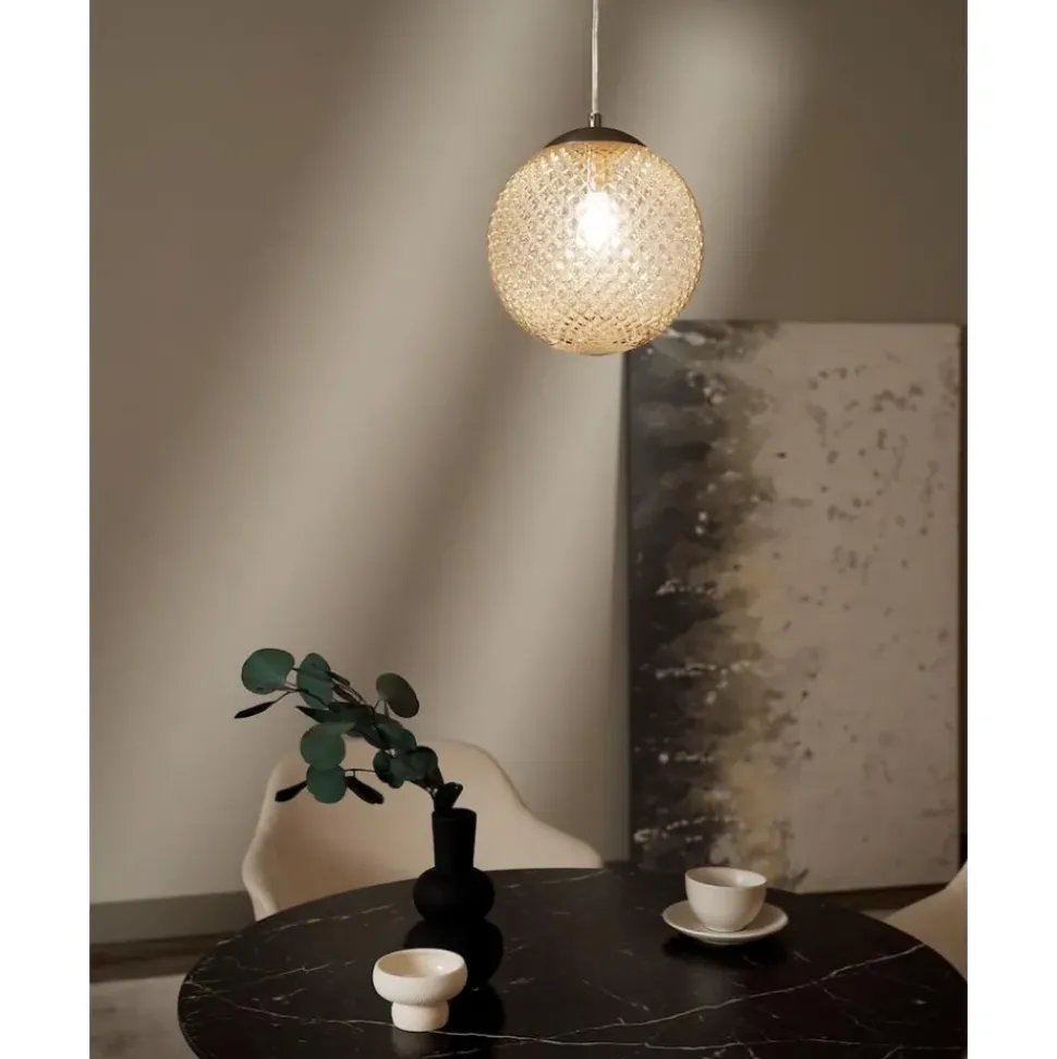 Lampara De Techo Pequena De Vidrio Lorna