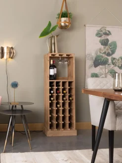 Licorera En Madera De Roble Claude, Para 28 Botellas